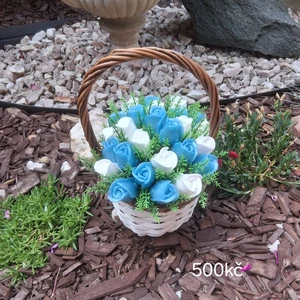 košíčky s mýdlovými kyticemi (20)