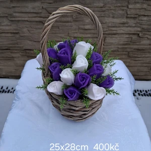 košíčky s mýdlovými kyticemi (6)