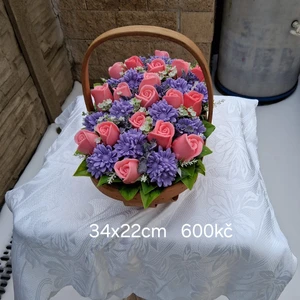 košíčky s mýdlovými kyticemi (9)