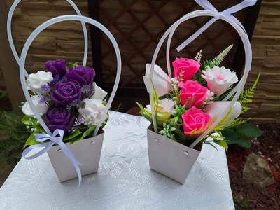 Mýdlové květinové kabelky