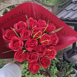 vázané kytice z mýdla (105)