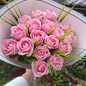 vázané kytice z mýdla (106)