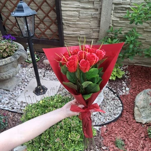 vázané kytice z mýdla (109)