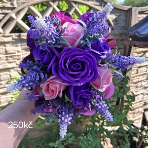 vázané kytice z mýdla (111)