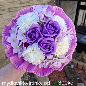 vázané kytice z mýdla (129)