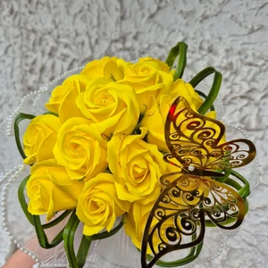 vázané kytice z mýdla (150)