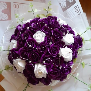 vázané kytice z mýdla (154)