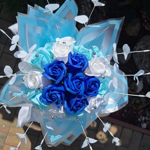 vázané kytice z mýdla (155)