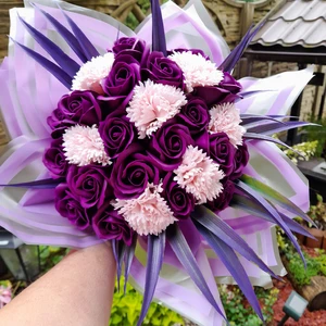 vázané kytice z mýdla (156)