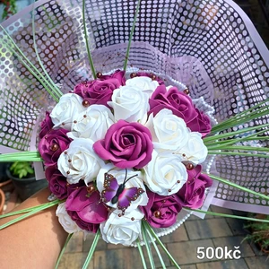 vázané kytice z mýdla (161)