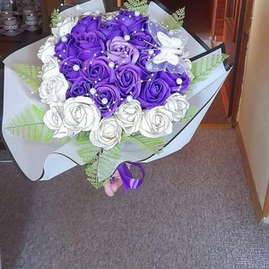 vázané kytice z mýdla (165)