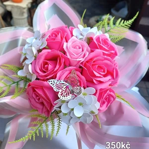 vázané kytice z mýdla (170)