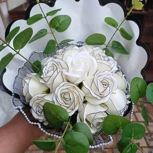 vázané kytice z mýdla (173)