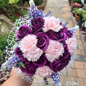 vázané kytice z mýdla (175)