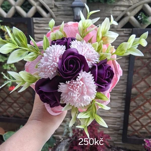 vázané kytice z mýdla (19)