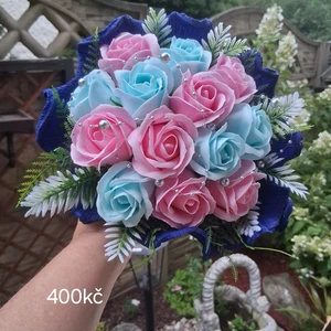 vázané kytice z mýdla (56)