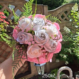 vázané kytice z mýdla (70)