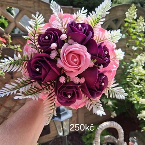 vázané kytice z mýdla (72)