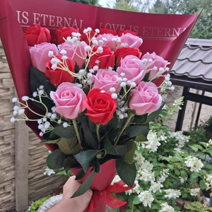 vázané kytice z mýdla (79)