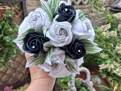 Vázané kytice z mýdla